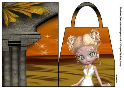 Hestia Goddess Handbag Card