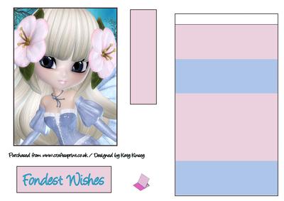 Petunia Fairy Easel Card