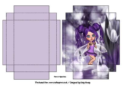 Pansy Fairy Gift Box with Lid