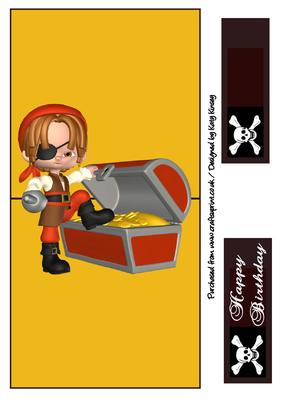 Pirates Treasure Over the Edge Card