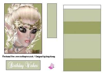 Fairy Eyes Easel Card in Blonde