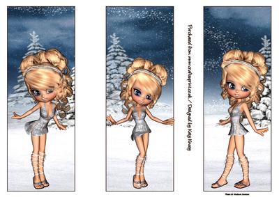 Chione Goddess of Snow Set of Three Bookmarks