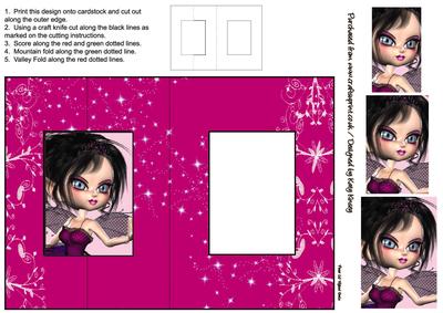 Valerie Fairy Foldback Card with Simple Pyramage