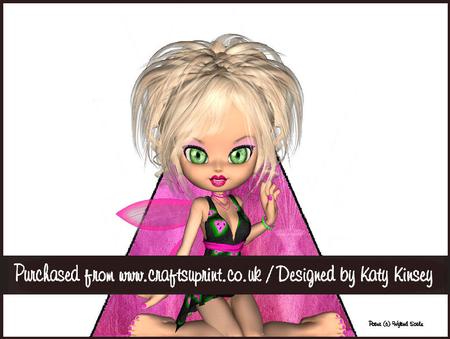 Rhianne Fairy 3D Stand Up Pyramid Card Kit