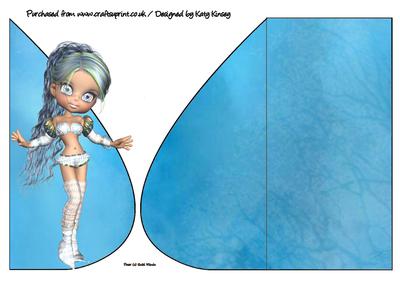 Evangeline Elf Teardrop Card