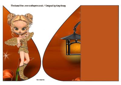Goldie Fairy Teardrop Card