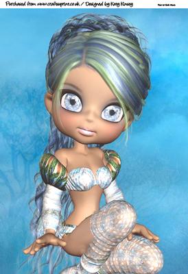 Evangeline Elf A4 Card Topper