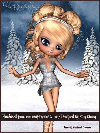 Chione Goddess of Snow A4 Tunnel Card Kit