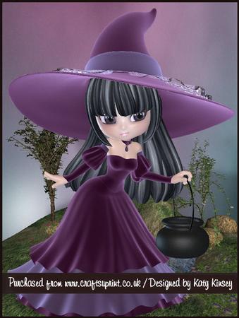 Velvet Witch A4 Pyramage Card Kit