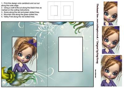 Constance Foldback Card with Simple Pyramage