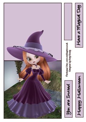 Velvet Witch Over the Edge Card