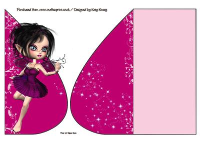 Valerie Fairy Teardrop Card