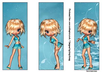 Ellen Set of Three Bookmarks