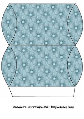 Blooming Lovely in Blue Pillow Box