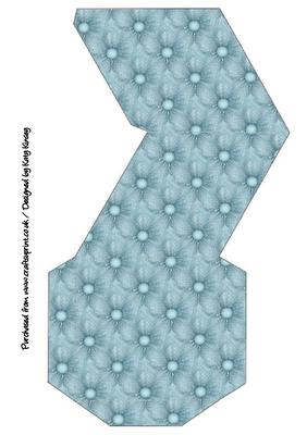 Blooming Lovely in Blue Pyramid Gift Box
