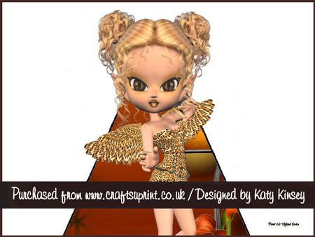 Goldie Fairy 3D Stand Up Pyramid Card Kit