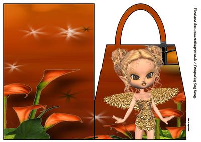 Goldie Fairy Handbag Card