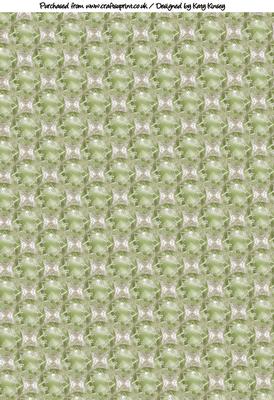 Silver and Green Jewel Backing Paper