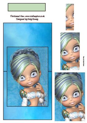 Evangeline Elf Over the Edge Card with Simple Pyramage