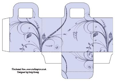 Blue Floral Explosion Gift Bag