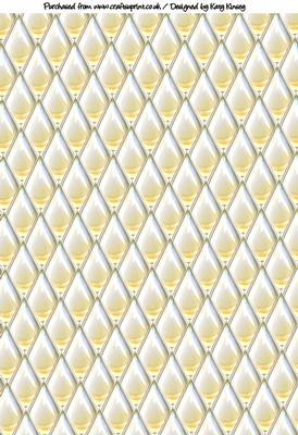 Mother of Pearl Teardrop Backing Paper