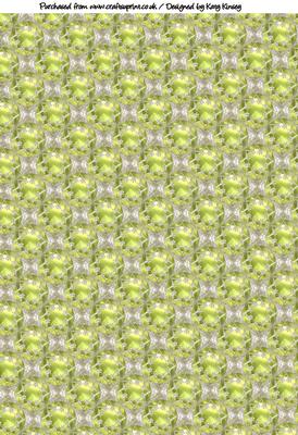 Silver and Lime Jewel Backing Paper