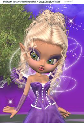Misty Fairy A4 Card Topper