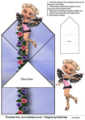 Hyacinth Fairy Pop Up Spring Card