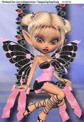 Hyacinth Fairy A4 Card Topper
