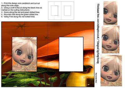 Mirabelle Fairy Foldback Card with Simple Pyramage