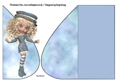 Portia Teardrop Card