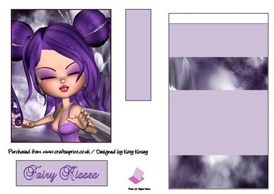 Pansy Fairy Easel Card