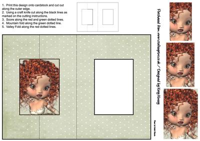 Imogen Foldback Card with Simple Pyramage