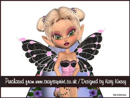 Hyacinth Fairy 3D Stand Up Pyramid Card Kit
