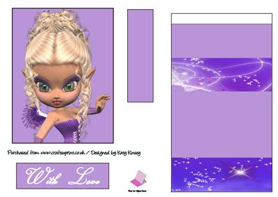 Misty Fairy Easel Card