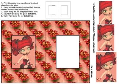 Perry Foldback Card with Simple Pyramage