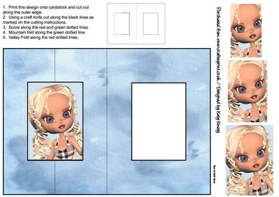 Marietta Foldback Card with Simple Pyramage