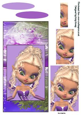 Misty Fairy Over the Edge Card with Simple Pyramage