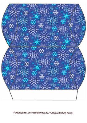 Just Snowflakes Christmas Pillow Gift Box