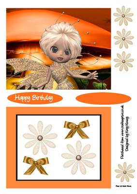 Mirabelle Fairy Shaker Card