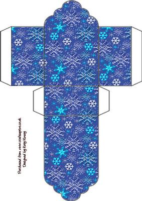 Just Snowflakes Christmas Tag Gift Box