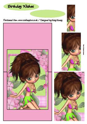 Jacqui Over the Edge Card with Simple Pyramage