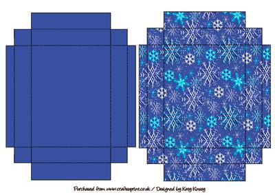 Just Snowflakes Christmas Gift Box with Lid