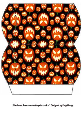 Halloween Pumpkins Pillow Gift Box