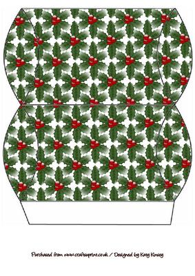 Just Holly Christmas Pillow Gift Box