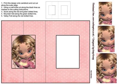Elsa Foldback Card with Simple Pyramage