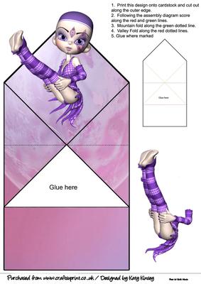 Quinn Harlequin Pop Up Spring Card