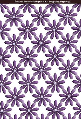 Purple Daisies Backing Paper