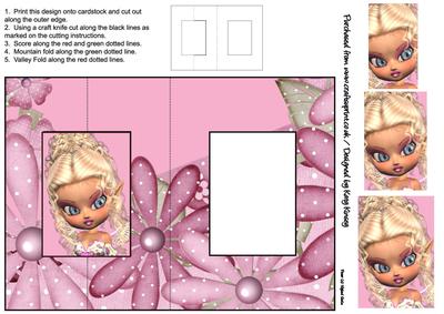 Blyth Fairy Foldback Card with Simple Pyramage