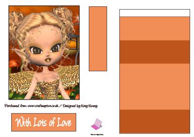 Goldie Fairy Easel Card
